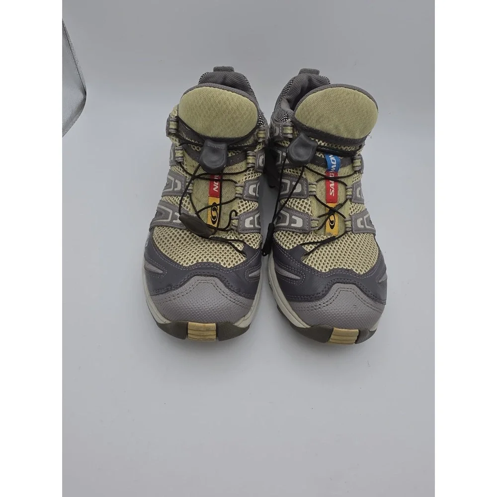 Salomon XA Comp 3 Women's Trail Running Shoes - Gray & Yellow Size 7.5